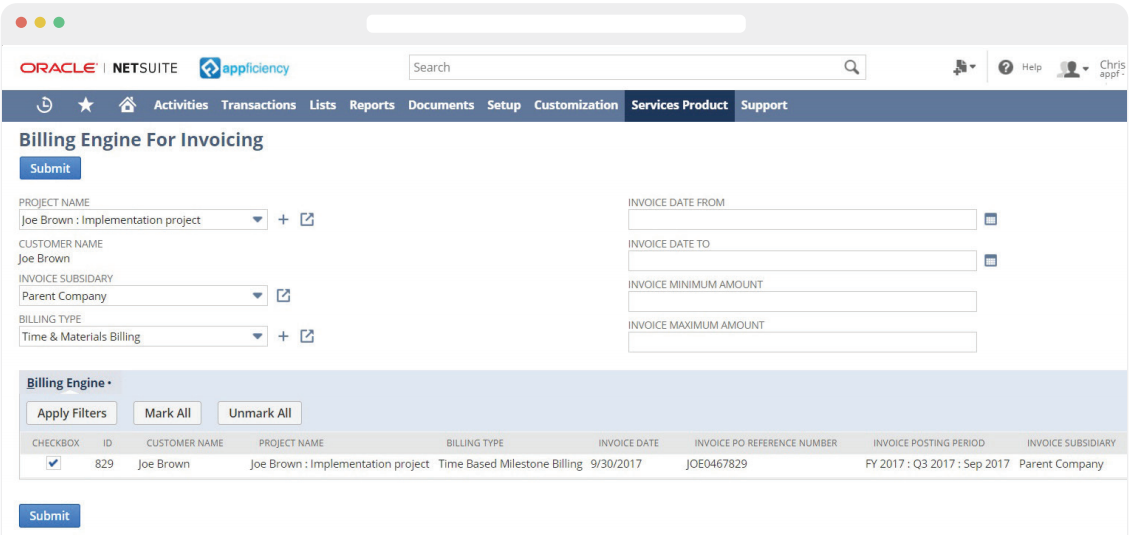 Billing Engine Billing Engine – appficiency Software Solutions Team (SST)